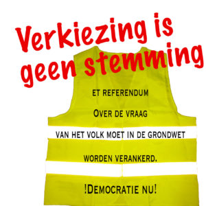 Verkiezing is geen stemming